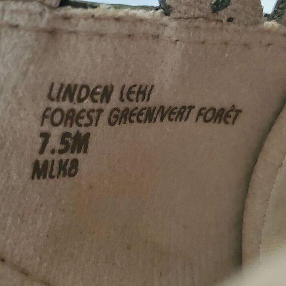 Earth Linden Lehi Green Strappy Sandals, Woman's Leather Sandals - Picture 3 of 6